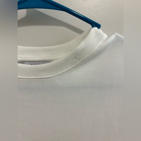 Athleta White Crewneck With Button Up Shirt at the Bottom - Picture 4 of 9